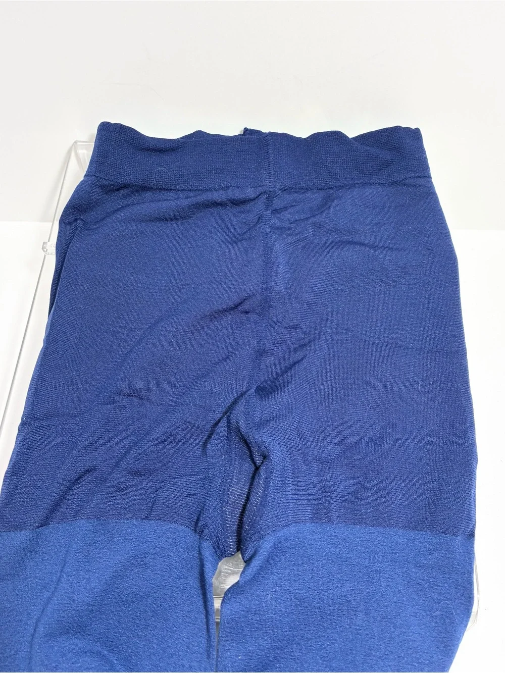 3 Pair Blue Navy Tights Lot: Patterned Textured Control Top Size M/L
